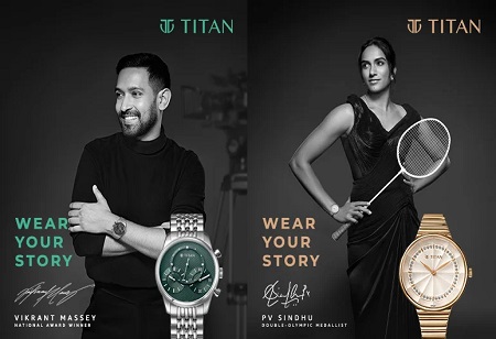 Titan 'Wear Your Story' Campaign Led by PV Sindhu & Vikrant Massey