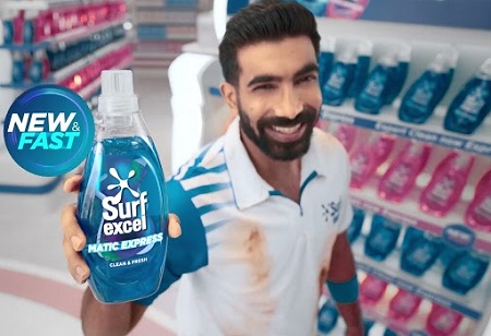 HUL Rolls Out Surf Excel Matic Express with Jasprit Bumrah Leading the Charge