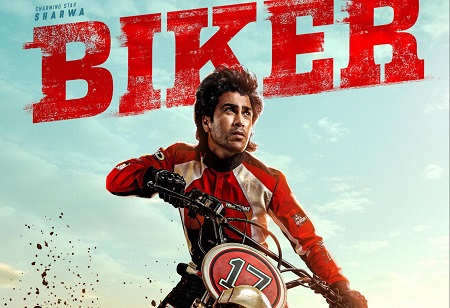 Sharwanand Prepares for Motorbike Racing in Biker: First Look Out