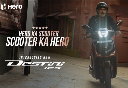 Hero MotoCorp, Rajamouli Launch 'Destini 125' Scooter Drive