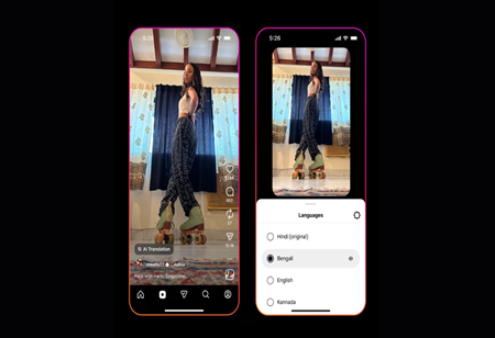 Instagram Adds AI Voice Translation Support for Five Indian Languages