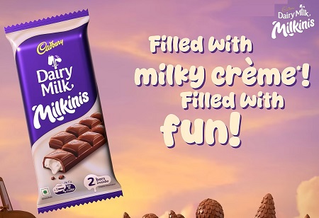 Cadbury Dairy Milk Unveils Milkinis Creme-Filled Bar in India Cadbury Dairy Milk Unveils Milkinis Creme-Filled Bar in India