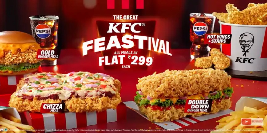 KFC India Launches The Great KFC Feastival with Top Chicken Deals