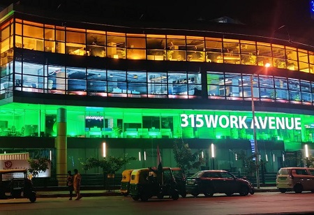315Work Avenue Showcases Patriotic Spirit with Tricolour Illumination for Independence Day