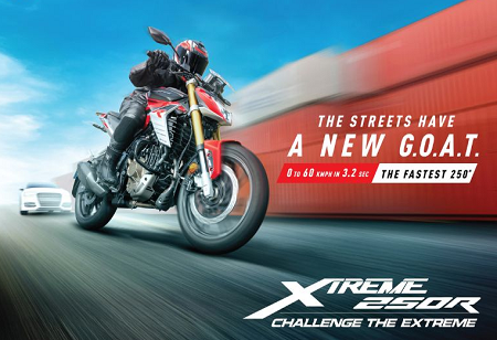 Hero MotoCorp Unveils ‘Streets Have a New GOAT’ Campaign for Xtreme 250R