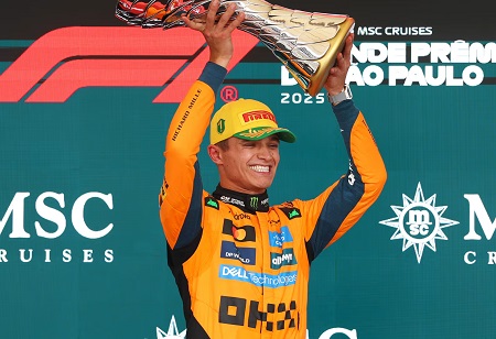 Norris Wins Sao Paulo GP as Antonelli Holds Off Verstappen