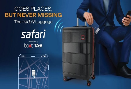Safari Teams Up with boAt for Smart Luggage with Real-Time Tracking